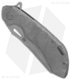 Olamic Cutlery Wayfarer 247 Sheepscliffe Knife Darkwash Ti Rocks (3.5" SW) -Blade Vault Olamic Cutlery Wayfarer 247 Sheepscliffe Darkwash Ti Rocks SW BHQ 86651 er spine