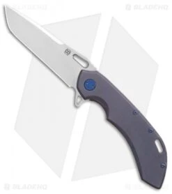Olamic Wayfarer 247 Tanto Frame Lock Knife Kinetic Ocean Ti (3.5" Satin)