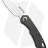 Olamic Cutlery WhipperSnapper Frame Lock Knife Black Ti Sheepsfoot (2.8" Satin)