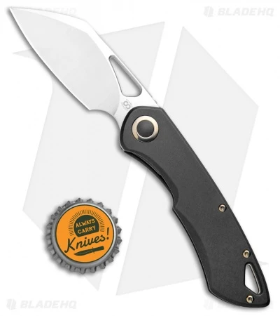 Olamic Cutlery WhipperSnapper Frame Lock Knife Black Ti Sheepsfoot (2.8" Satin) 4 Olamic Cutlery WhipperSnapper Frame Lock Knife Black Ti Sheepsfoot (2.8" Satin) - Image 4