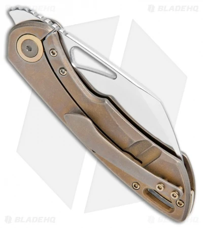 Olamic Cutlery WhipperSnapper Frame Lock Knife Bronz Ti Sheepsfoot (2.75" Satin) 3 Olamic Cutlery WhipperSnapper Frame Lock Knife Bronz Ti Sheepsfoot (2.75" Satin) - Image 3