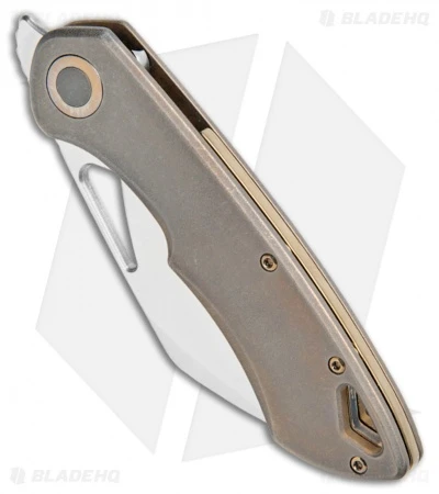 Olamic Cutlery WhipperSnapper Frame Lock Knife Bronz Ti Sheepsfoot (2.75" Satin) 2 Olamic Cutlery WhipperSnapper Frame Lock Knife Bronz Ti Sheepsfoot (2.75" Satin) - Image 2