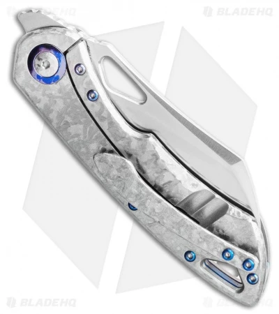 Olamic Cutlery WhipperSnapper Frame Lock Knife Frosty Wharncliffe (2.75" Satin) 3 Olamic Cutlery WhipperSnapper Frame Lock Knife Frosty Wharncliffe (2.75" Satin) - Image 3