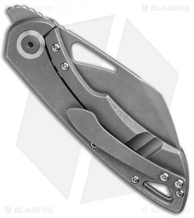 Olamic Cutlery WhipperSnapper Frame Lock Knife Hole Ti Sheepsfoot (2.75" SW) 3 Olamic Cutlery WhipperSnapper Frame Lock Knife Hole Ti Sheepsfoot (2.75" SW) - Image 3