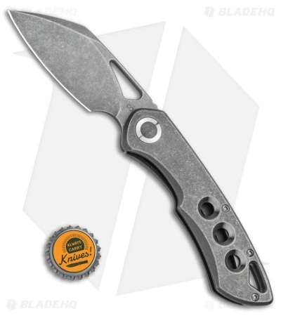 Olamic Cutlery WhipperSnapper Frame Lock Knife Hole Ti Sheepsfoot (2.75" SW) 4 Olamic Cutlery WhipperSnapper Frame Lock Knife Hole Ti Sheepsfoot (2.75" SW) - Image 4
