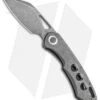 Olamic Cutlery WhipperSnapper Frame Lock Knife Hole Ti Sheepsfoot (2.75" SW)