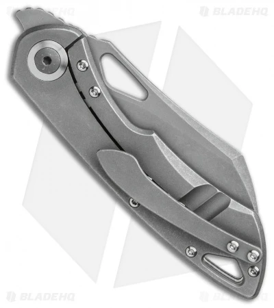 Olamic Cutlery WhipperSnapper Frame Lock Knife Hole Ti Wharncliffe (2.75" SW) 3 Olamic Cutlery WhipperSnapper Frame Lock Knife Hole Ti Wharncliffe (2.75" SW) - Image 3