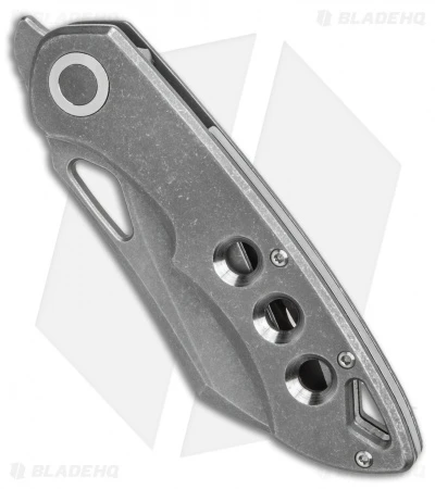 Olamic Cutlery WhipperSnapper Frame Lock Knife Hole Ti Wharncliffe (2.75" SW) 2 Olamic Cutlery WhipperSnapper Frame Lock Knife Hole Ti Wharncliffe (2.75" SW) - Image 2