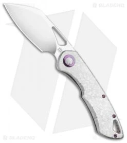 Olamic Cutlery WhipperSnapper Knife Frosty/Purple Sheepsfoot (2.75" Satin)