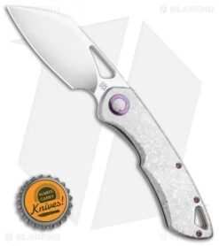 Olamic Cutlery WhipperSnapper Knife Frosty/Purple Sheepsfoot (2.75" Satin) -Blade Vault Olamic Cutlery WhipperSnapper Knife FrostyPurple Sheepsfoot 2.75 Satin BHQ 116838 LS Bottlecap