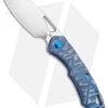 Olamic Cutlery WhipperSnapper Knife Rock Ti Sheepsfoot (2.75" Satin) Blue Spine