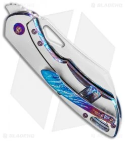 Olamic Cutlery WhipperSnapper Knife Ti/Entropic Wharncliffe (2.75" Satin) -Blade Vault Olamic Cutlery WhipperSnapper Knife Ti Entropic Wharncliffe 2.75 Satin BHQ 116908 LS Side