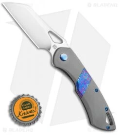 Olamic Cutlery WhipperSnapper Knife Ti/Timascus Wharncliffe (2.75" Satin) -Blade Vault Olamic Cutlery WhipperSnapper Knife Ti Timascus Wharncliffe 2.75 Satin BHQ 116926 LS Bottlecap