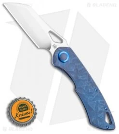 Olamic Cutlery WhipperSnapper Knife Ti Wharncliffe (2.75" Satin) Blue Spine 2 -Blade Vault Olamic Cutlery WhipperSnapper Knife Ti Wharncliffe 2.75 Satin Blue Spine 2 BHQ 116839 LS Bottlecap