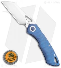 Olamic Cutlery WhipperSnapper Knife Ti Wharncliffe (2.75" Satin) Blue Spine 3 -Blade Vault Olamic Cutlery WhipperSnapper Knife Ti Wharncliffe 2.75 Satin Blue Spine 3 BHQ 116845 LS Bottlecap