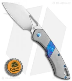 Olamic Cutlery WhipperSnapper Knife Ti/Timascus Sheepsfoot (2.75" Satin) -Blade Vault Olamic Cutlery WhipperSnapper Knife TiTimascus Sheepsfoot 2.75 Satin BHQ 116922 LS Bottlecap
