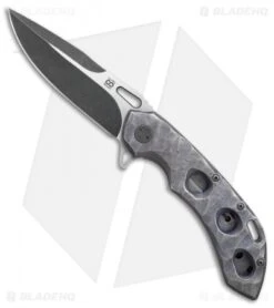 Olamic Wayfarer 247 Frame Lock Knife Purplewash Funky Holes (3.5" PVD) T1037