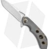 Olamic Wayfarer 247 Frame Lock Knife Dark Blast Ti/3 Hole Tanto (3.5")