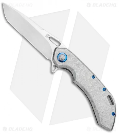 Olamic Wayfarer 247 Frame Lock Knife Frosty Ti Tanto (3.5" Satin) 1 Olamic Wayfarer 247 Frame Lock Knife Frosty Ti Tanto (3.5" Satin)