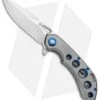 Olamic Wayfarer 247 Frame Lock Knife Light Blast Ti/5 Hole Spear Point (3.5")