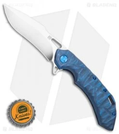 Olamic Wayfarer 247 Frame Lock Knife Blue Rock Ti Harpoon (3.5") -Blade Vault Olamic Wayfarer 247 Frame Lock Knife Blue Rock Ti Harpoon 3.5in BHQ 115545 LS Bottlecap