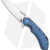 Olamic Wayfarer 247 Frame Lock Knife Blue Rock Ti Sheepsfoot (3.5")