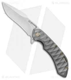 Olamic Wayfarer 247 Harpoon Frame Lock Knife Sculpted Ti (3.5" Satin)