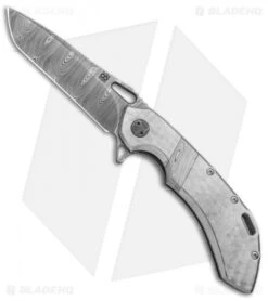 Olamic Wayfarer 247 Tanto Knife Jeweled W/ Damasteel Inlay (3.5" Damasteel)