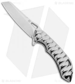 Olamic Wayfarer 247 Sheepscliffe Knife High Polish Scallop Ti (3.5" Satin)