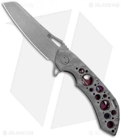 Olamic Wayfarer 247 Sheepsfoot Frame Lock Knife Purple Rim Rock Ti (3.5" SW) 1 Olamic Wayfarer 247 Sheepsfoot Frame Lock Knife Purple Rim Rock Ti (3.5" SW)
