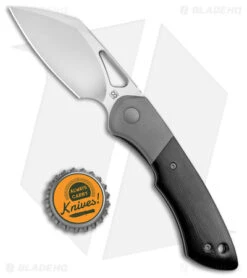 Olamic WhipperSnapper Knife Sheepsfoot Double Black Micarta (2.9" Satin XHP) -Blade Vault Olamic Whipper Snapper Sheepsfoot Jeweled Ti Double Black Micarta Satin BHQ 175020 jr bottlecap