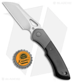 Olamic WhipperSnapper Knife Wharncliffe Double Black Micarta (2.9" Satin XHP) -Blade Vault Olamic Whipper Snapper Wharncliffe Double Black Micarta Satin BHQ 175021 jr bottlecap