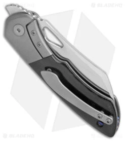 Olamic WhipperSnapper Knife Wharncliffe Double Black Micarta (2.9" Satin XHP) -Blade Vault Olamic Whipper Snapper Wharncliffe Double Black Micarta Satin BHQ 175021 jr side