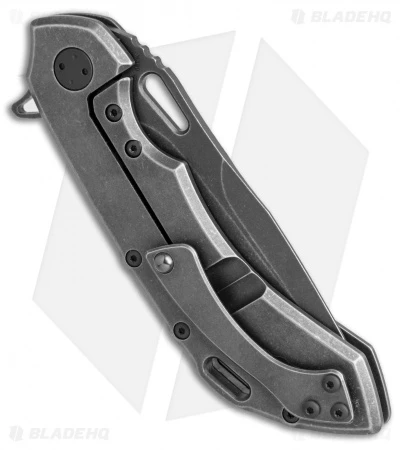 Olamic Wayfarer 247 Frame Lock Knife PVD Stonewash Titanium (3.5" M390 Black SW) 3 Olamic Wayfarer 247 Frame Lock Knife PVD Stonewash Titanium (3.5" M390 Black SW) - Image 3