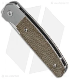 Blade Vault -Blade Vault Pena Knives Custom Caballero FF Green Micarta Satin BHQ 131725 jr spine