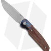 Pena Knives Custom Caballero Liner Lock Knife Natural Micarta Timascus (2.75")