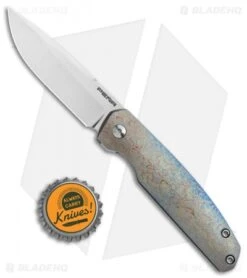 Pena Knives Custom Caballero Front Flipper Frame Lock Knife Mokuti (2.75" Satin) -Blade Vault Pena Knives Custom Caballero FFL FL Mokuti Satin BHQ 112391 jr bottlecap