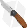 Pena Knives Custom Dingo Frame Lock Knife Brown Micarta/Ti (3.25" Satin)