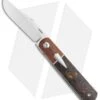 Pena Knives Custom Front Flipper Liner Lock Knife Barlow (2.875" Satin)