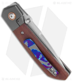 Pena Knives Custom Mula Liner Lock Knife Brown Linen Micarta/Ti (3.25" Satin) 6 Pena Knives Custom Mula Liner Lock Knife Brown Linen Micarta/Ti (3.25" Satin) -Blade Vault Pena Knives Custom Mula LL Natural Linen Micarta Ti Satin BHQ 147596 jr side