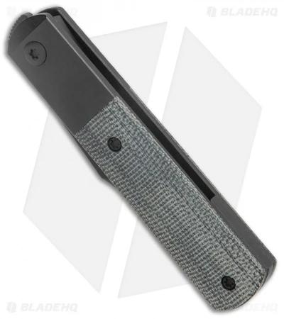 Peña Knives Exclusive Barlow Front Flipper Knife Black Micarta (2.9" Black) 2 Peña Knives Exclusive Barlow Front Flipper Knife Black Micarta (2.9" Black) - Image 2