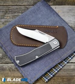 Pena Knives X-Series Production Slip Joint Bronco Carbon Fiber Ti (2.75" Satin) -Blade Vault Pena Knives Production Slipjoint Bronco Carbon Fiber Ti Satin BHQ 102488 kp hank web