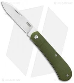 Pena X-Series Spear Point Slip Joint Knife Green G-10 (3" Satin)