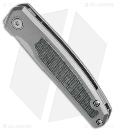 Pena Knives X-Series Caballero Knife Titanium/Black Micarta (2.9" Black) 2 Pena Knives X-Series Caballero Knife Titanium/Black Micarta (2.9" Black) - Image 2