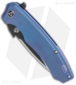Blade Vault -Blade Vault QSP Woodpecker FL Blue Ti Opener TT QS116 CI BHQ 113429 jr spine