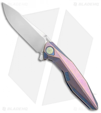 Rike Knife 1508S Integral Framelock Flipper Purple/Blue Ti (3.25" Bead Blast) 1 Rike Knife 1508S Integral Framelock Flipper Purple/Blue Ti (3.25" Bead Blast)