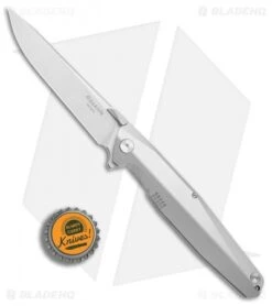 Rike Knife 1507S Kwaiken Flipper Plain Titanium (3.75" Bead Blast) -Blade Vault Rike Knife 1507S Kwaiken plain ti bb BHQ 72448 jr bottlecap