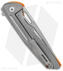 Rike Knife 802GO Frame Lock Knife Orange G-10 (3.8" Bead Blast) -Blade Vault Rike Knife 802GO FL Orange G 10 BB RK802GO BHQ 82846 jr side