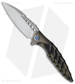 Rike Knife Thor7 Liner Lock Knife Integral Green Titanium/G-10 (3.5" 154CM)