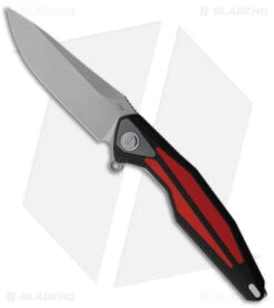 Rike Knife Tulay Liner Lock Knife Integral Red/Black G-10/CF (8.6" 154CM)